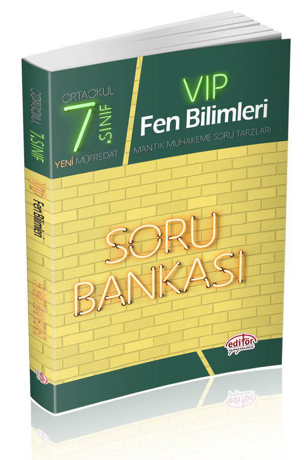 EDİTÖR 7.SINIF VIP FEN BİLİMLERİ SORU BANKASI