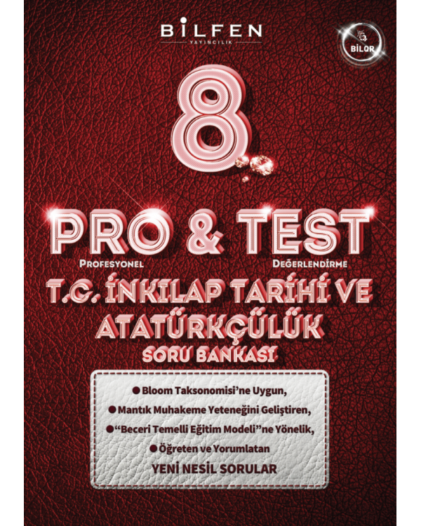 BİLFEN PRO TEST 8.SINIF T.C İNKILAP TARİHİ SORU BANKASI