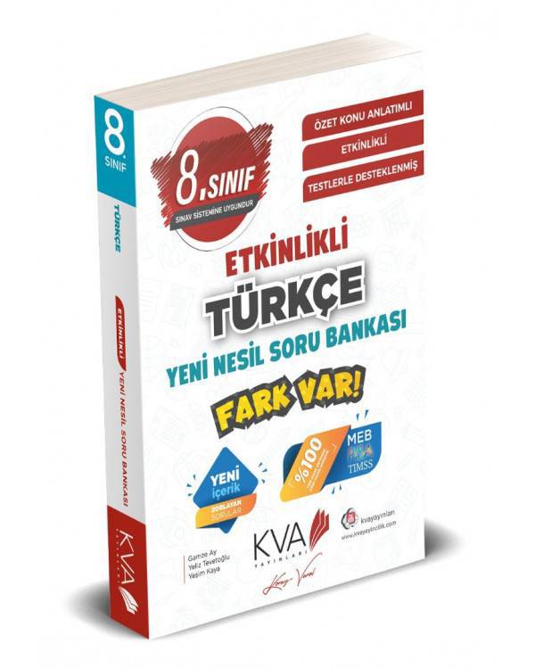 KVA YAYINLARI 8.SINIF YENİ NESİL TÜRKÇE SORU BANKASI